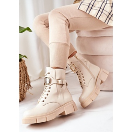 PS1 Topli radnici sa zlatnom kopčom bež Maybelle 2