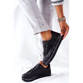 Kožne tenisice na crnoj platformi Big Star II274070 crna 1