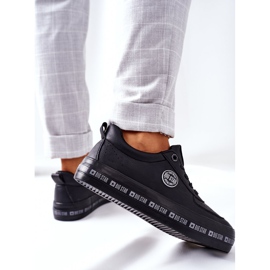 Kožne tenisice na crnoj platformi Big Star II274074 1