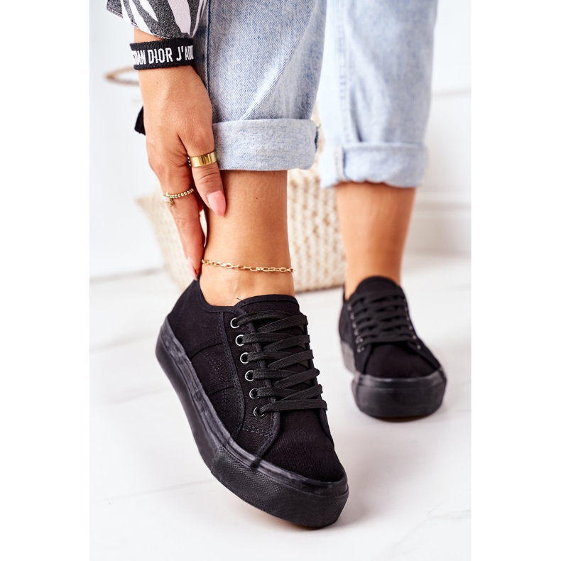 PW1 Ženske tenisice na crnom skateboardu 2