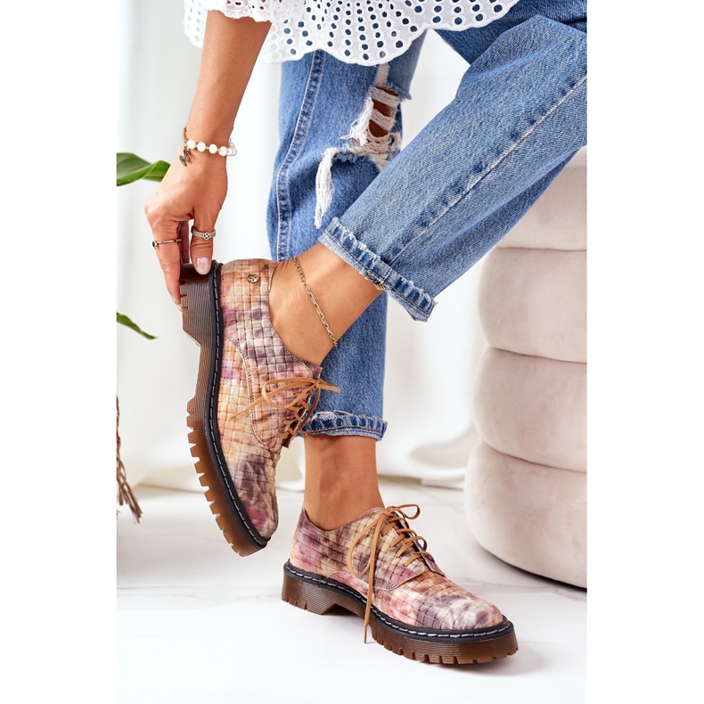 Ženske kožne cipele Oxfords Maciejka 04087-46 Višebojno višebojan 1