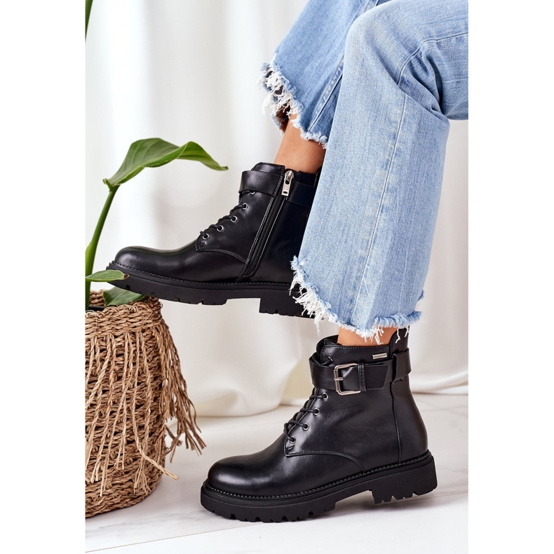 Cross Jeans Ženske izolirane traperice radničke Cross EE2R4086C crne crno 2