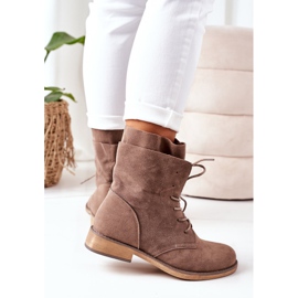 PS1 Čizme s dvostrukim gornjim dijelom Svijetlosmeđa Violetta kaki 1