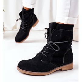 PS1 Crne Violetta čizme s dvostrukim gornjim dijelom crno 1