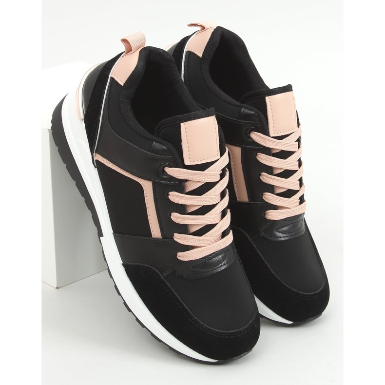 Crne P79 Crne sportske cipele s klinom crna 1