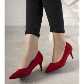 Ferri crvene pumpe na niskoj peti crvena 1