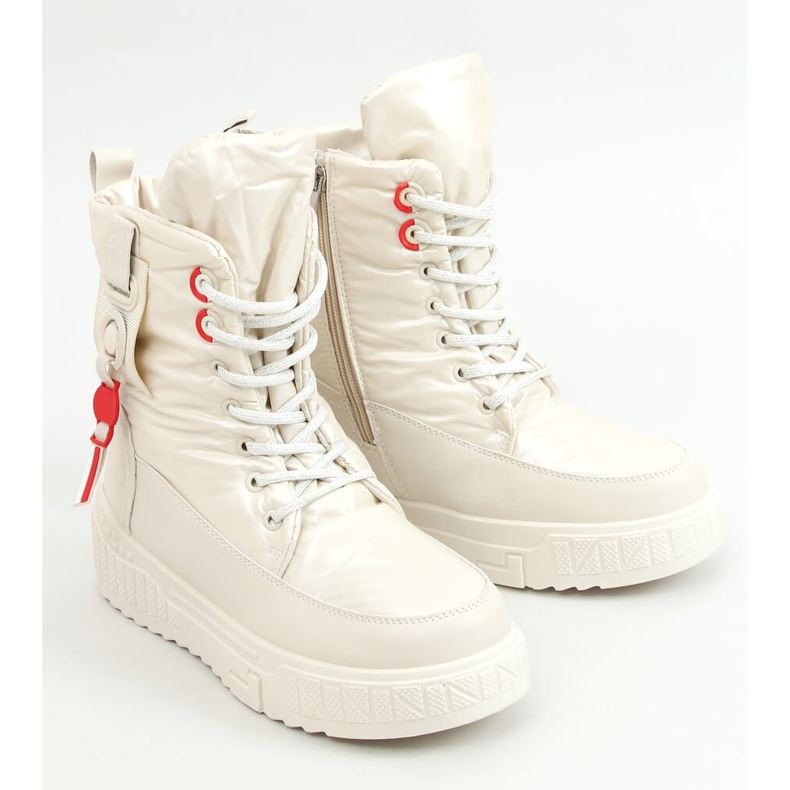 Ženske bež čizme za snijeg NB509P Bež 1