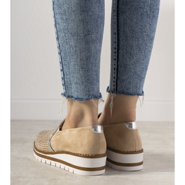 Klizne srebrne cipele s GF-FD9 vijcima bež 1