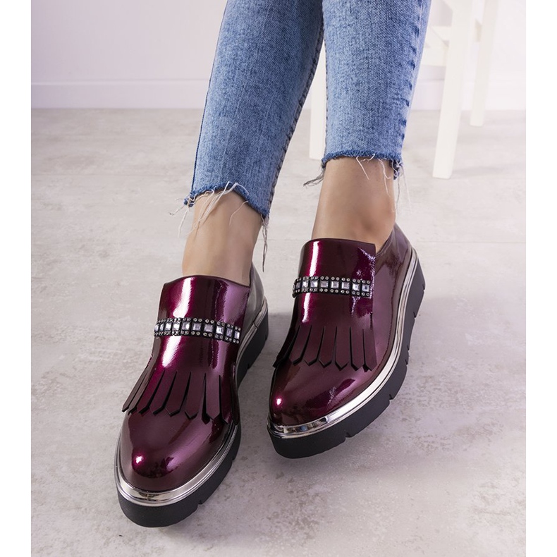 Maroon slip on GF-FD9 klinovi crvena 2