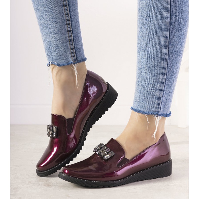 Maroon slip on GF-FD9 klinovi crvena 2