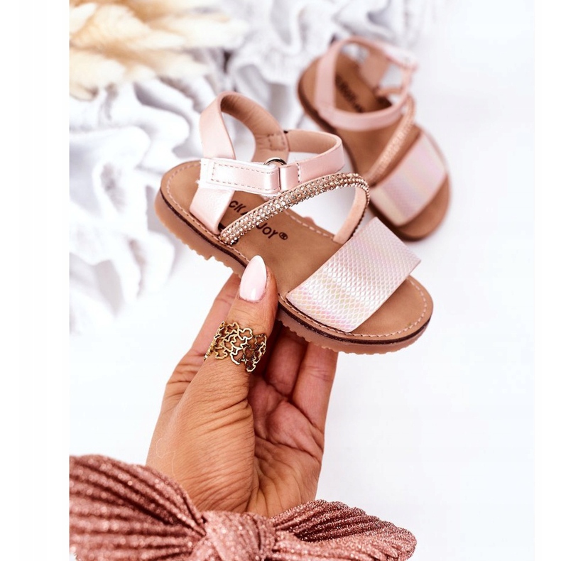 FR1 Dječje sandale sa šljokicama Pink Blake ružičasta 2