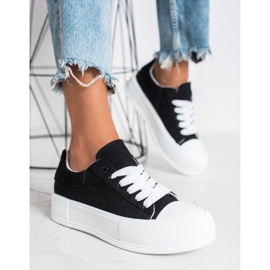 Goodin Klasične tenisice na platformi crna 2