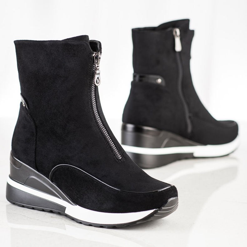 Visoke crne čizme VINCEZA crno 1