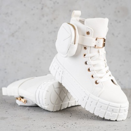 Goodin Tenisice na platformi s džepom bijela 1