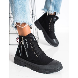 Goodin Tenisice s ukrasnim zatvaračem crno 2