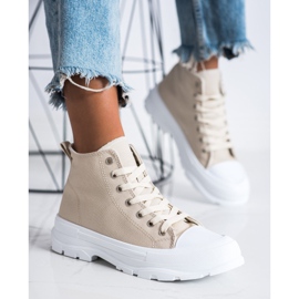 Goodin Visoke bež tenisice 2