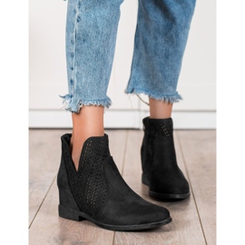 Filippo Proljetne ažurne čizme crna 1