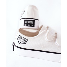 Dječje tenisice s čičkom Big Star FF374061 Bijele bijela 1