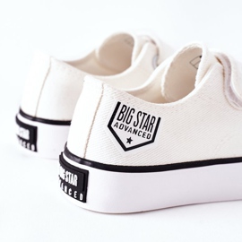 Dječje tenisice s čičkom Big Star FF374061 Bijele bijela 2