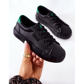 Dječje kožne tenisice Big Star DD374147 Crne crno 1