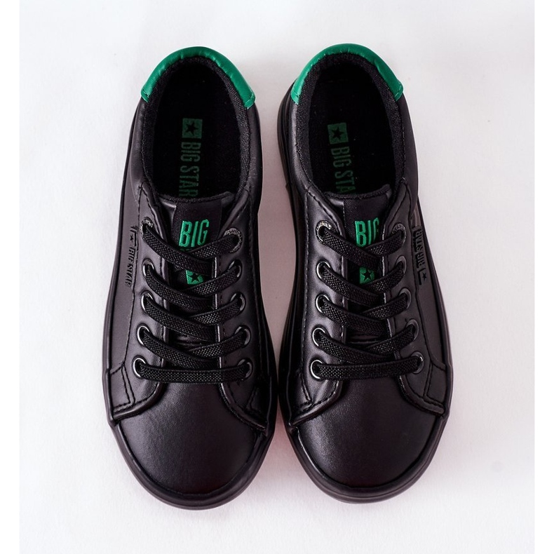 Dječje kožne tenisice Big Star DD374147 Crne crna 2