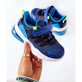 ABCKIDS Dječje sportske cipele s čičak-ABCKIDIMA Plavo-crne crna plava 1