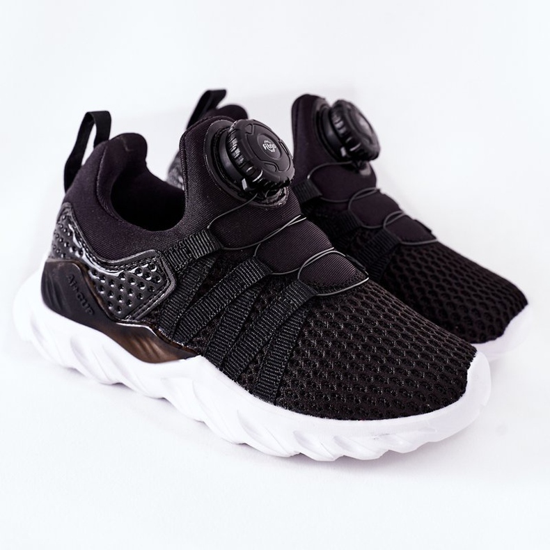 Dječje sportske cipele s gumbom ABCKIDS, crne crna 2