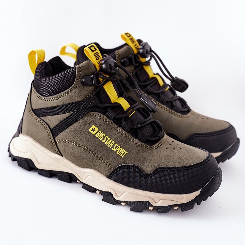 Dječje cipele za planinarenje Big Star GG374047 Khaki zelena 2
