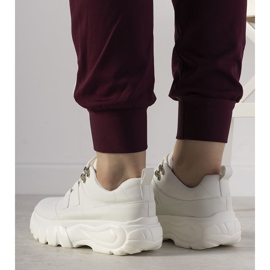 Bijele sportske tenisice s visokim potplatom Luna bijela 1