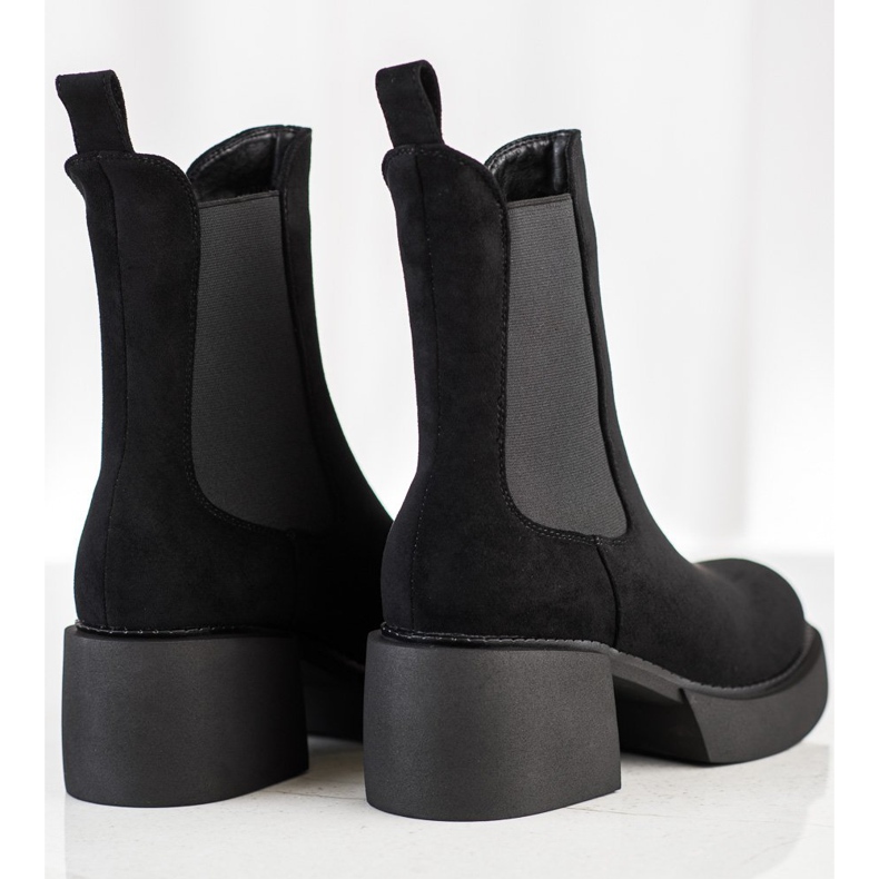 Filippo Visoke čizme Chelsea na platformi crno 1