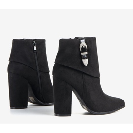 Crne elegantne čizme na stupu Esgle crno 1