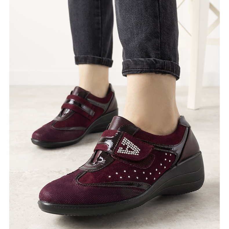 Maroon brogues na klinu Merante crvena 1