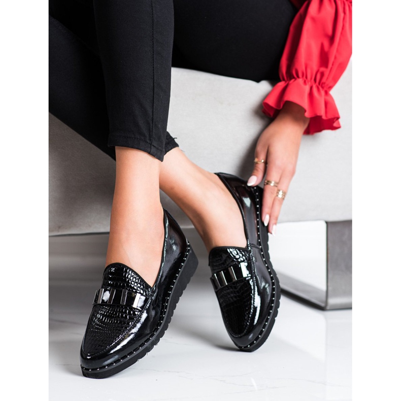 Filippo Modne kožne cipele crno 2