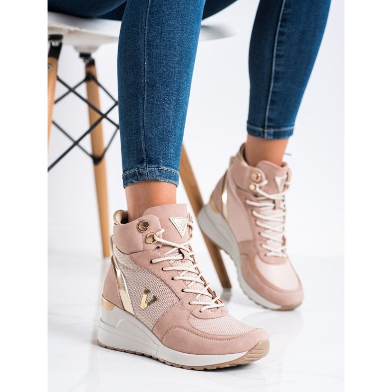 VINCEZA visoke tenisice ružičasta 2