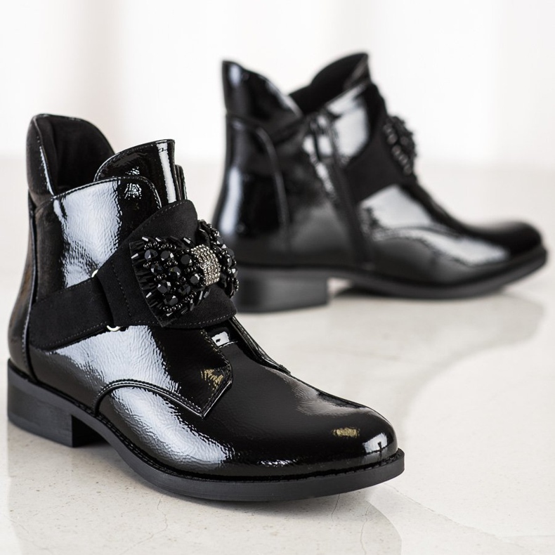 S. BARSKI Elegantne čizme S.BARSKI crna 1