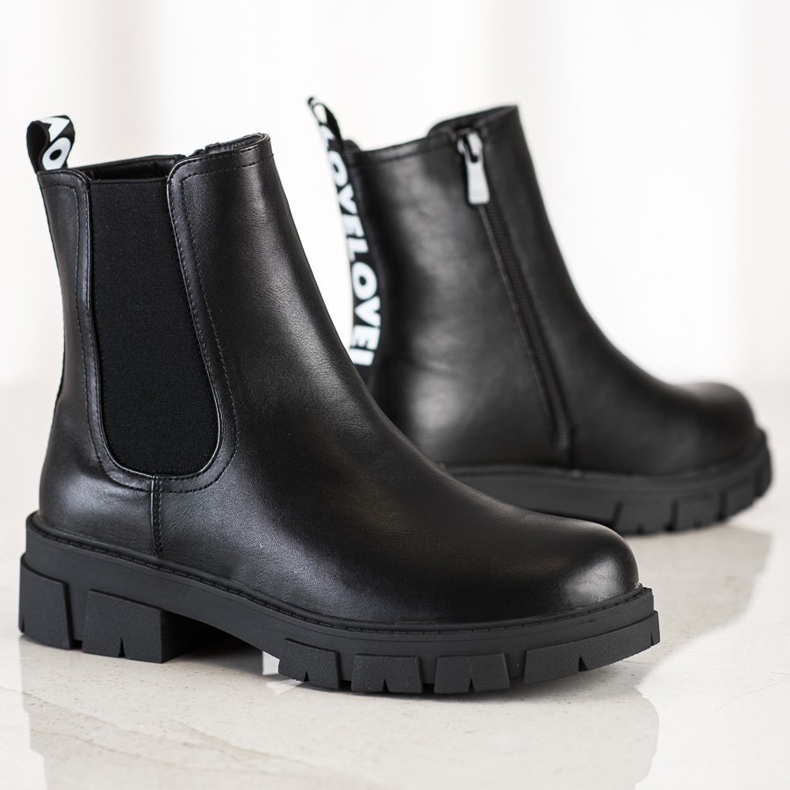 S. BARSKI S.BARSKI Čizme na platformi crna 1