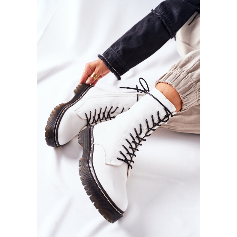 S.Barski Ženske radne čizme White Corydon bijela 1