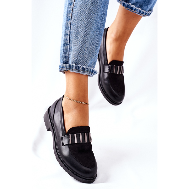 S.Barski Ženske crne cipele iz Montiusa crno 2