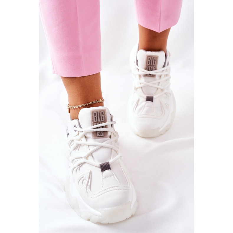 Ženske sportske cipele Memory Foam Big Star II274088 Bijele bijela 1