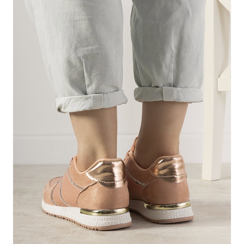 Ecoma ružičaste tenisice sa uzorkom zmijske kože ružičasta 1