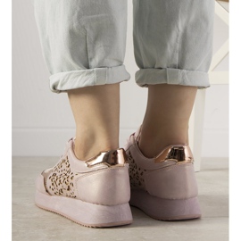 Ružičaste sportske tenisice s ažurnim festivalskim uzorkom ružičasta 1