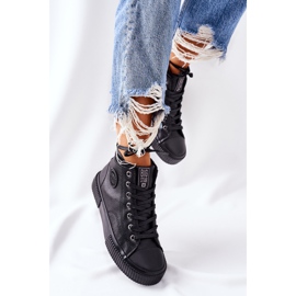 Visoko izolirane tenisice Big Star II274157 Crne crno 2