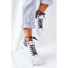 Visoko izolirane tenisice Big Star II274144 Bijelo-sive bijela 1