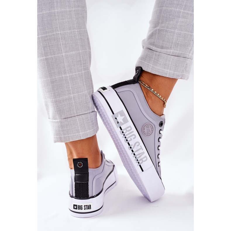 Tenisice na platformi Big Star II274023 Siva 1