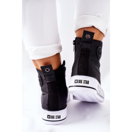 Visoke tenisice na crnoj platformi Big Star II274012 crna 1