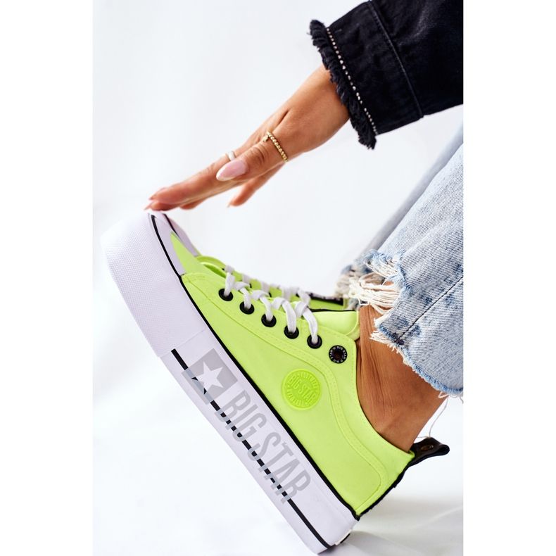 Tenisice na platformi The Big Star II274022 Neon Yellow žuta boja 1