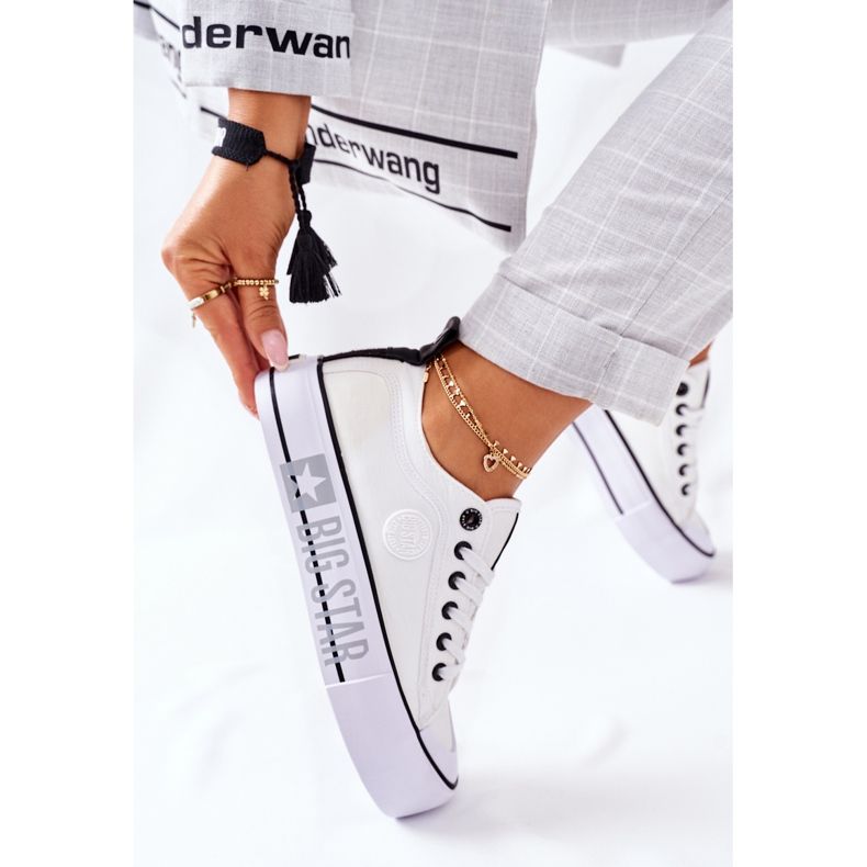 Tenisice na platformi Big Star II274021 Bijele bijela 2