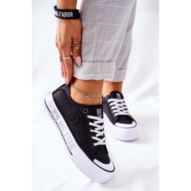 Tenisice na crnoj platformi Big Star II274019 crna 2