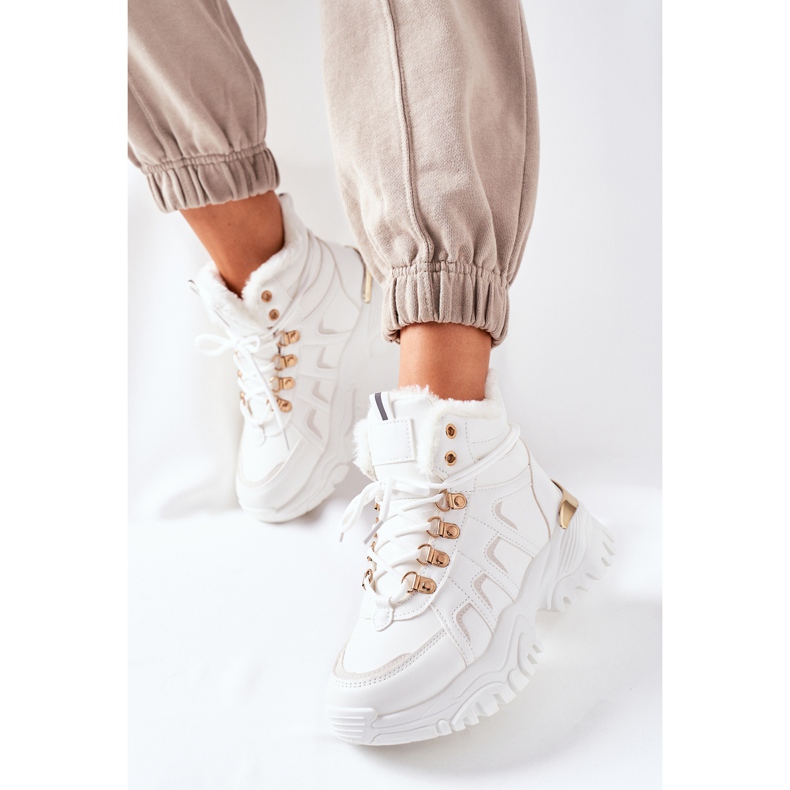 BM Ženske bijele izolirane čizme Hareshaw bijela 2