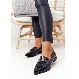 S.Barski Elegantne mokasine S. Barski Premium lakirana crna crno 2